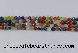 CME106 15.5 inches 6mm faceted nuggets mixed gemstone beads