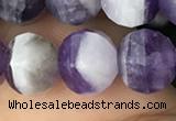 CME209 15.5 inches 7*9mm - 8*10mm pumpkin dogtooth amethyst beads