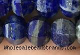 CME215 15.5 inches 7*9mm - 8*10mm pumpkin lapis lazuli beads