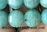 CME241 15.5 inches 10*11mm - 10*12mm pumpkin amazonite beads