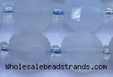 CME358 15 inches 10mm pumpkin blue chalcedony beads