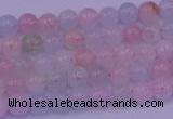 CMG140 15.5 inches 4mm round natural morganite gemstone beads