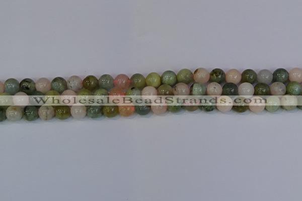 CMG162 15.5 inches 8mm round morganite gemstone beads wholesale