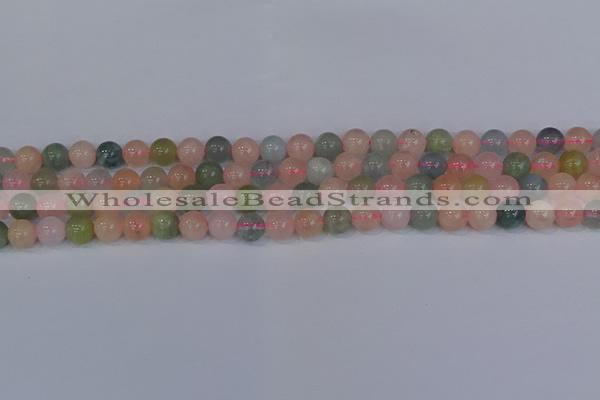 CMG172 15.5 inches 8mm round morganite gemstone beads wholesale