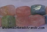 CMG230 15.5 inches 12*16mm - 13*18mm faceted nuggets morganite beads