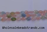 CMG231 15.5 inches 8*12mm flat teardrop morganite beads wholesale