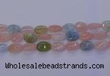 CMG233 15.5 inches 12*16mm flat teardrop morganite beads wholesale