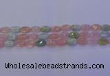 CMG237 15.5 inches 8*12mm oval morganite beads wholesale