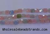 CMG261 15.5 inches 14*14mm faceted square morganite beads