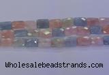 CMG279 15.5 inches 12*16mm faceted rectangle morganite beads