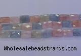 CMG280 15.5 inches 13*18mm faceted rectangle morganite beads