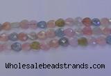 CMG283 15.5 inches 10*10mm faceted heart morganite beads