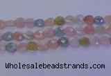 CMG284 15.5 inches 12*12mm faceted heart morganite beads