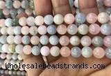 CMG331 15.5 inches 8mm round morganite beads wholesale