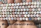 CMG378 15.5 inches 6mm faceted round morganite gemstone beads