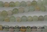 CMG51 15.5 inches 6mm round natural morganite beads wholesale