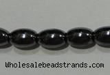 CMH146 15.5 inches 5*8mm rice magnetic hematite beads wholesale