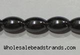 CMH147 15.5 inches 6*9mm rice magnetic hematite beads wholesale