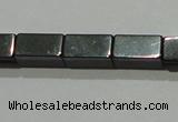 CMH163 15.5 inches 4*8mm cuboid magnetic hematite beads