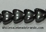 CMH172 15.5 inches 8*8mm heart magnetic hematite beads wholesale