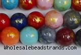 CMJ1011 15.5 inches 6mm round mixed Mashan jade beads wholesale