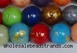 CMJ1013 15.5 inches 10mm round mixed Mashan jade beads wholesale