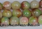 CMJ1076 15.5 inches 8mm round jade beads wholesale