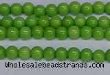 CMJ113 15.5 inches 4mm round Mashan jade beads wholesale