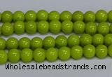 CMJ218 15.5 inches 4mm round Mashan jade beads wholesale