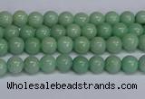 CMJ281 15.5 inches 4mm round Mashan jade beads wholesale