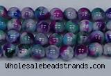 CMJ407 15.5 inches 4mm round rainbow jade beads wholesale