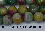 CMJ417 15.5 inches 10mm round rainbow jade beads wholesale