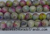 CMJ436 15.5 inches 6mm round rainbow jade beads wholesale