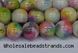 CMJ438 15.5 inches 10mm round rainbow jade beads wholesale