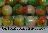 CMJ460 15.5 inches 12mm round rainbow jade beads wholesale