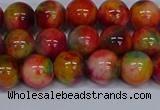 CMJ473 15.5 inches 10mm round rainbow jade beads wholesale