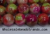 CMJ481 15.5 inches 12mm round rainbow jade beads wholesale