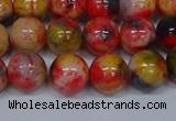 CMJ487 15.5 inches 10mm round rainbow jade beads wholesale