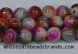 CMJ493 15.5 inches 8mm round rainbow jade beads wholesale