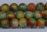 CMJ501 15.5 inches 10mm round rainbow jade beads wholesale