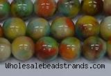 CMJ502 15.5 inches 12mm round rainbow jade beads wholesale