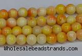 CMJ505 15.5 inches 4mm round rainbow jade beads wholesale