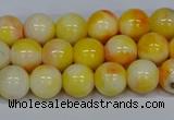 CMJ507 15.5 inches 8mm round rainbow jade beads wholesale