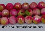 CMJ514 15.5 inches 8mm round rainbow jade beads wholesale