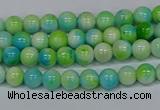 CMJ519 15.5 inches 4mm round rainbow jade beads wholesale