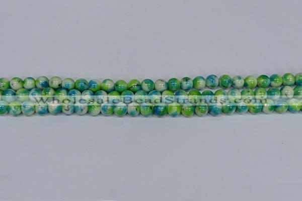 CMJ521 15.5 inches 8mm round rainbow jade beads wholesale