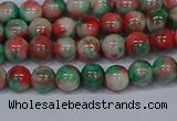 CMJ534 15.5 inches 6mm round rainbow jade beads wholesale