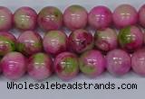 CMJ549 15.5 inches 8mm round rainbow jade beads wholesale