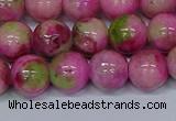 CMJ551 15.5 inches 12mm round rainbow jade beads wholesale