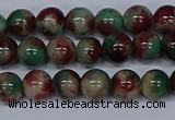 CMJ569 15.5 inches 6mm round rainbow jade beads wholesale